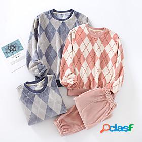 Womens 1 set Pajamas Sets Simple Fashion Comfort Grid /