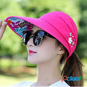 Womens Active Sports Outdoor Festival Sun Hat Solid Colored