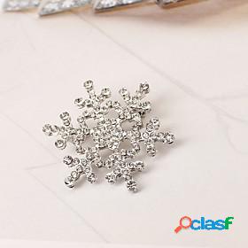 Womens Brooches Snowflake Classic Stylish Simple Brooch