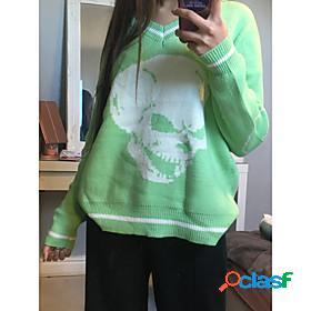 Womens Cardigan Pattern St. Patricks Day Long Sleeve Sweater