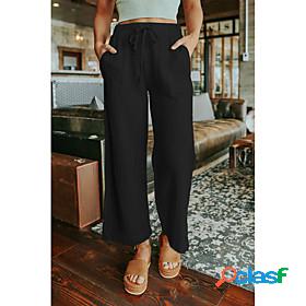 Womens Casual / Sporty Athleisure Wide Leg Side Pockets