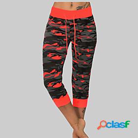 Womens Casual / Sporty Chino Print Chinos Calf-Length Pants