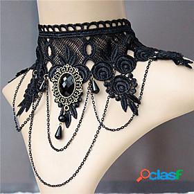 Womens Choker Necklace Pendant Necklace Layered Gothic