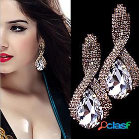 Womens Drop Earrings AAA Cubic Zirconia Drop Pear Cut