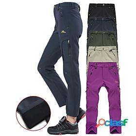 Womens Fleece Lined Pants Hiking Pants Trousers Softshell