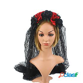 Womens Hair band Party Fashion Headwear Flower / Black /