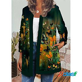 Womens Jacket Autumn / Fall Winter Daily Holiday Regular