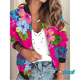 Womens Jacket Spring Fall Daily Holiday Beach Regular Coat