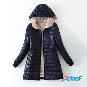 Womens Parka Fall Winter Street Daily Valentines Day Regular