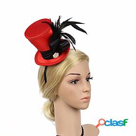 Womens Party Headpieces Party Holiday Headwear / Red / Fall