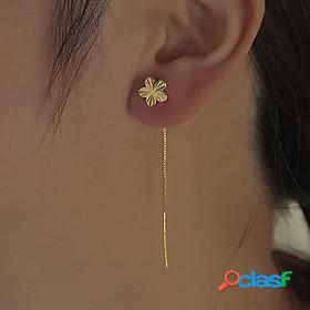 Womens Stud Earrings Petal Chandelier Statement Vintage