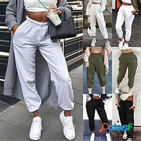 Womens Sweatpants Joggers Athleisure Bottoms Elastic