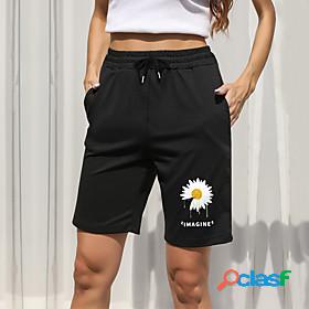 Womens Unisex Shorts Chino Pocket Print Chinos Shorts