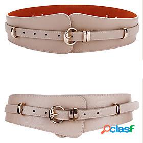 Womens Wide Belt Brown Pink Party Wedding Street Daily Belt