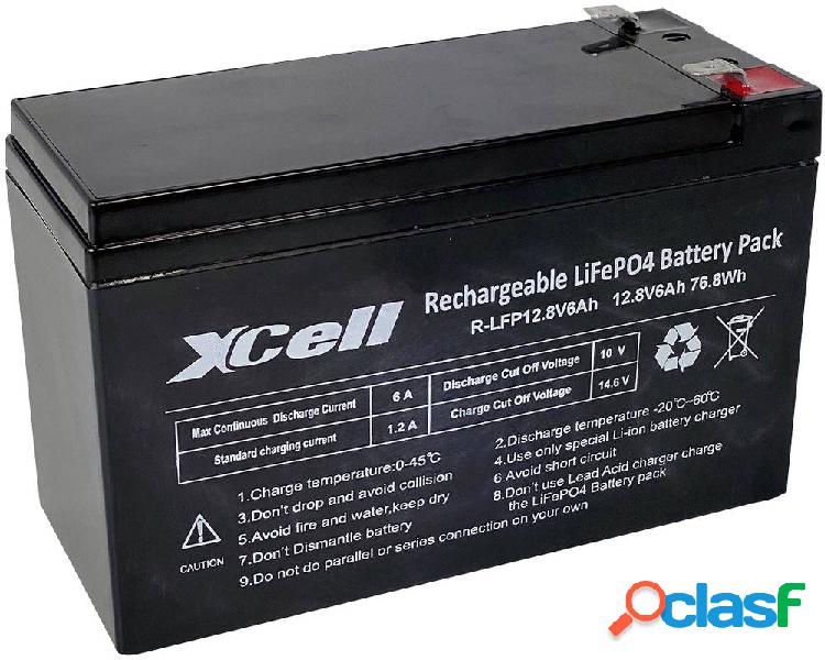 XCell 12.8-6 Batteria ricaricabile speciale Blocco LiFePo