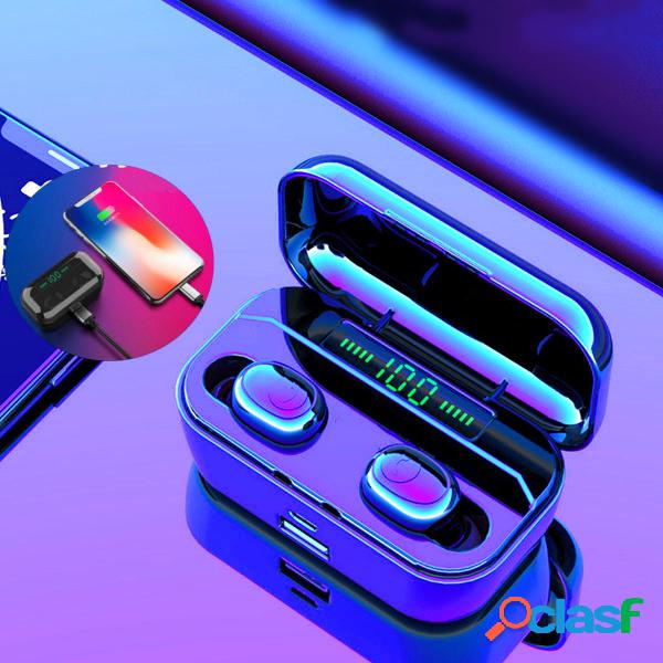[bluetooth 5.0] G6S TWS Auricolare IPX7 Impermeabile Hi-Fi