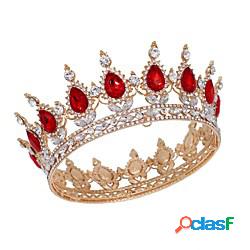 corona copricapo sposa oro rosso diamante cristallo corona