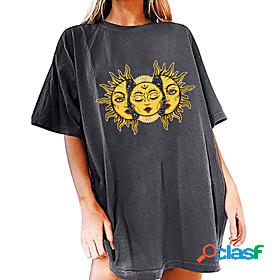 gemira graphic tees for women trendy oversized sun moon