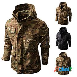 giacca tattica militare da uomo giacca con cappuccio