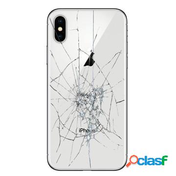 iPhone X Back Cover Repair - Glass Only - White