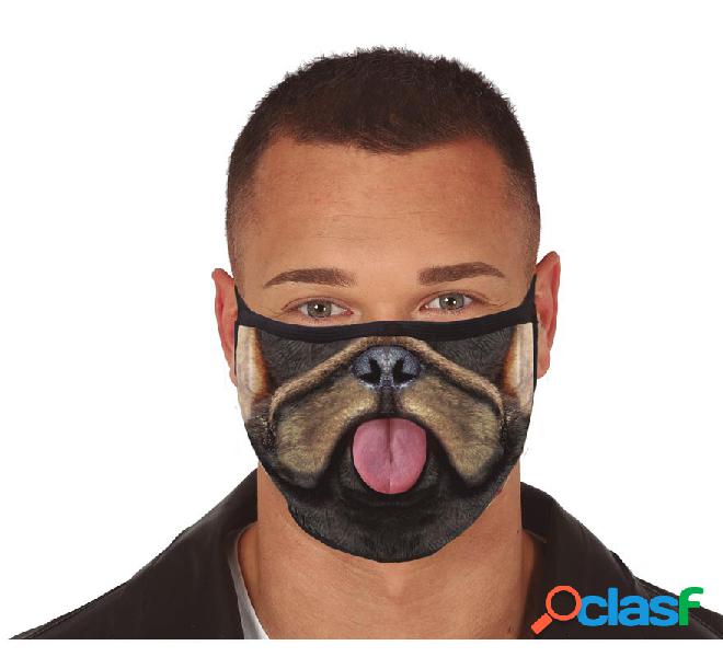 maschera in tessuto a 3 strati realistica cane adulto