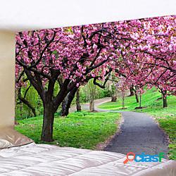 paesaggio parete arazzo arte decorazione coperta tenda