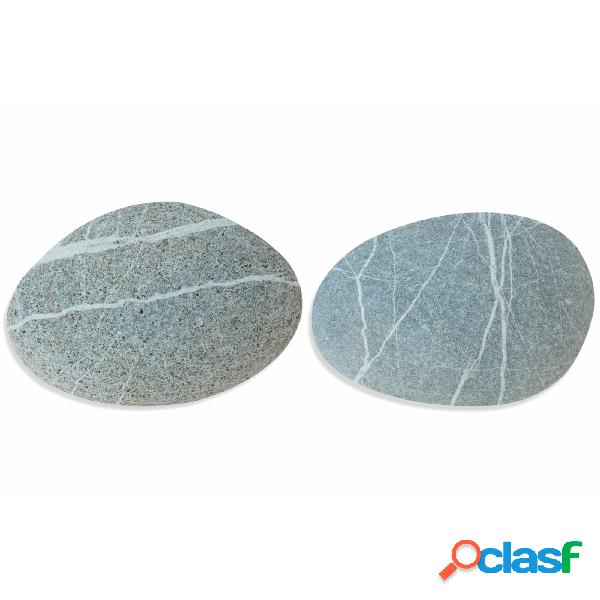 set 6 TOVAGLIETTE Stone in Plastica Assortito