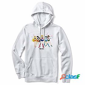 skateboards pullover hoody sailor moon ginza scouts white
