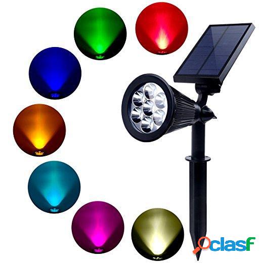 solare Luci allaperto 7 LED solare Luce da parete cambia