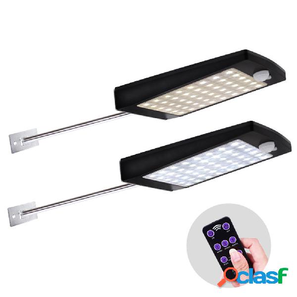 solare Powered 2W 48LED SMD2835 3 modalità PIR Sensore di