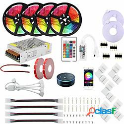 strisce led wifi smart controllato kit 20m (4x5m) rgb tiktok
