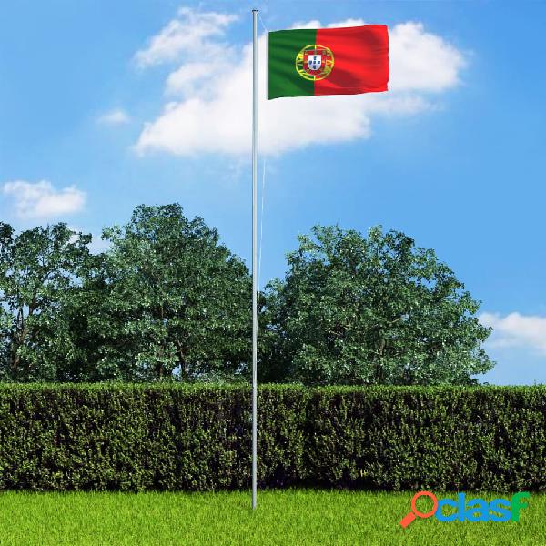 vidaXL Bandiera del Portogallo 90x150 cm