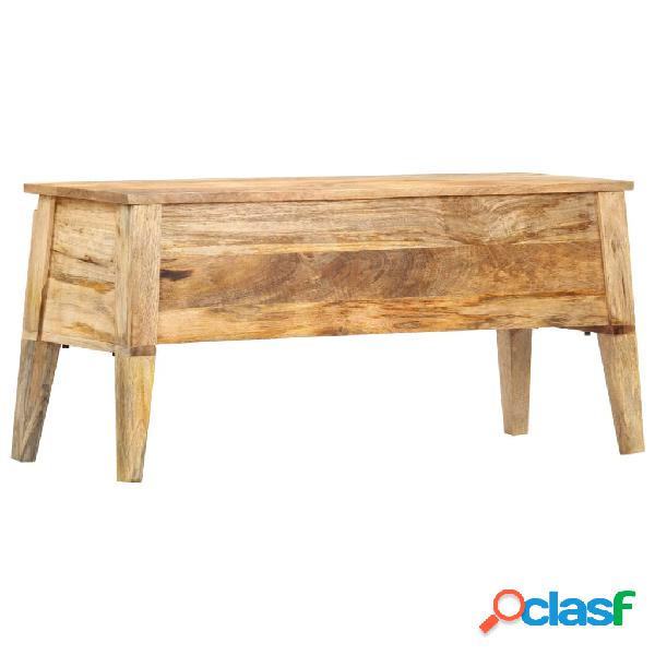 vidaXL Cassa Portaoggetti 99x35x48 cm in Legno Massello di