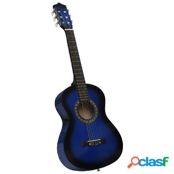 vidaXL Chitarra Classica per Principianti e Bambini Blu 1/2