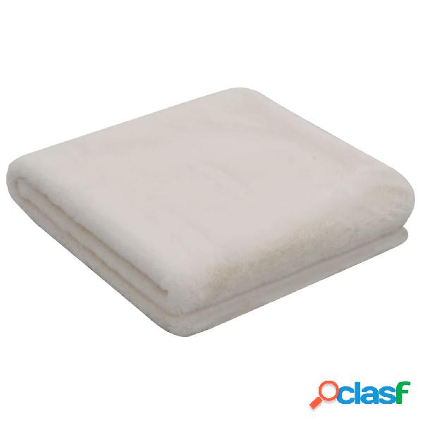 vidaXL Coperta 100x150 cm in Pelliccia di Coniglio Sintetica