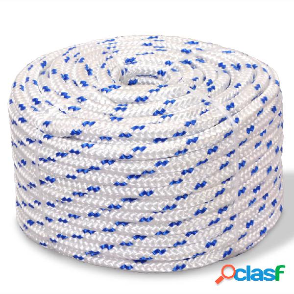 vidaXL Corda Nautica in Polipropilene 6 mm 100 m Bianca