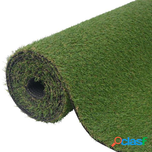 vidaXL Erba artificiale 1x10 m/20-25 mm verde