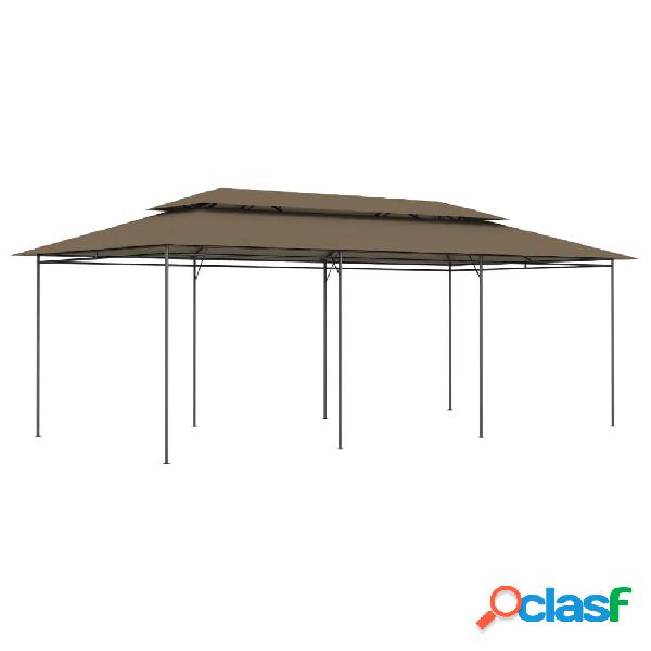 vidaXL Gazebo 600x298x270 cm Grigio Talpa 180 g/m²