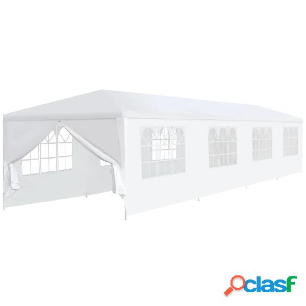 vidaXL Gazebo da Giardino 3x12 m Bianco