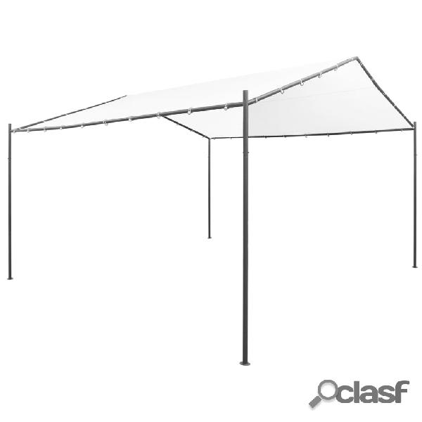 vidaXL Gazebo da Giardino 400x400x260 cm Bianco 180 g/m²