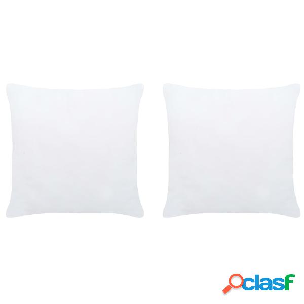 vidaXL Imbottitura per Cuscini 2 pz 40x40 cm Bianco