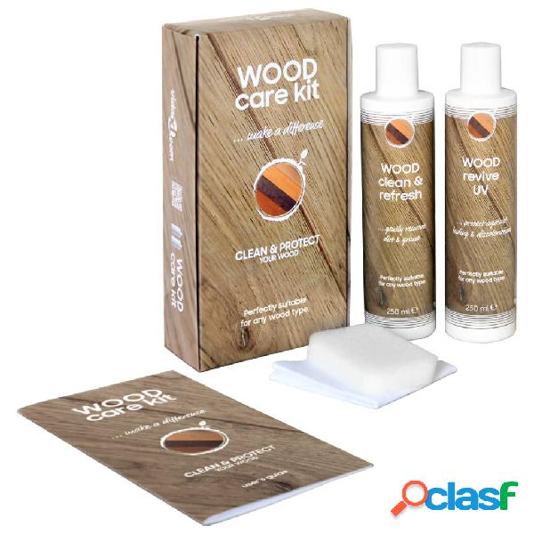 vidaXL Kit per la Cura del Legno CARE KIT 2x250 ml