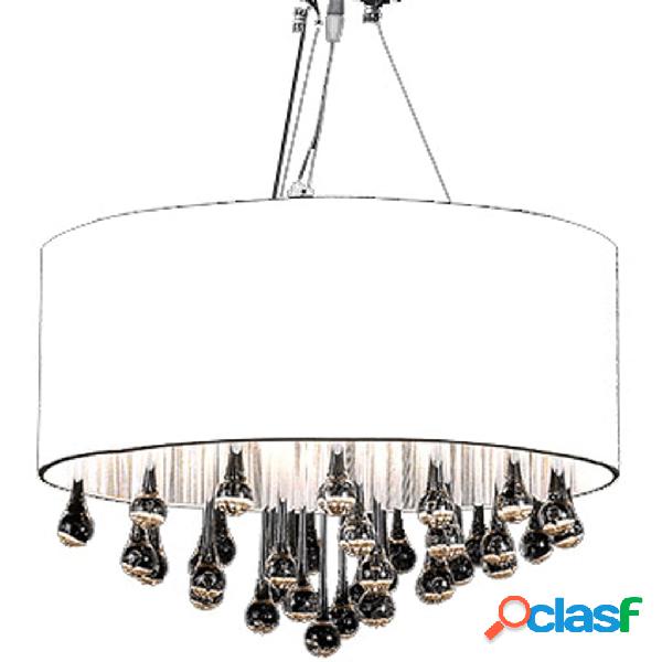 vidaXL Lampadario con 85 Cristalli Bianco