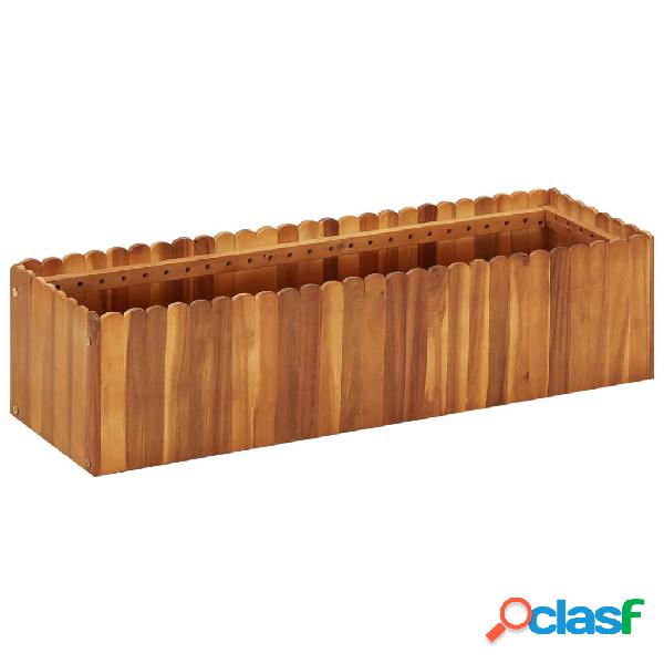 vidaXL Letto Rialzato da Giardino 100x30x25 cm in Massello