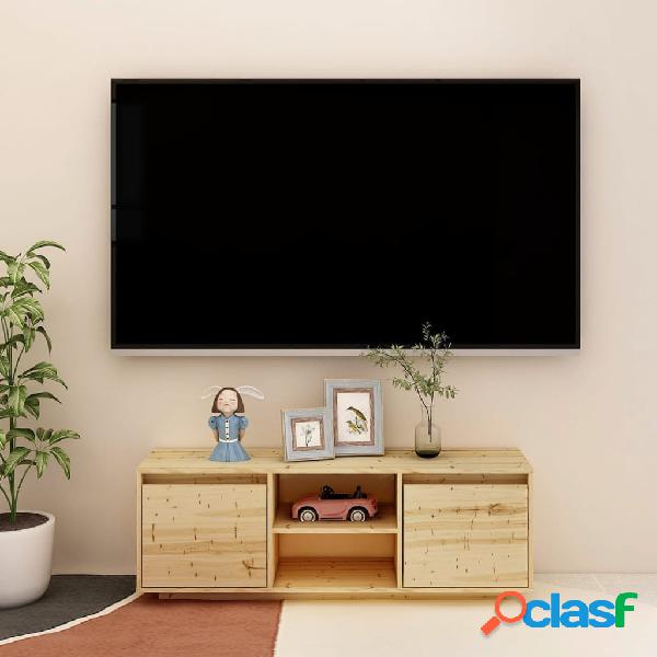 vidaXL Mobile Porta TV 110x30x40 cm in Legno Massello di