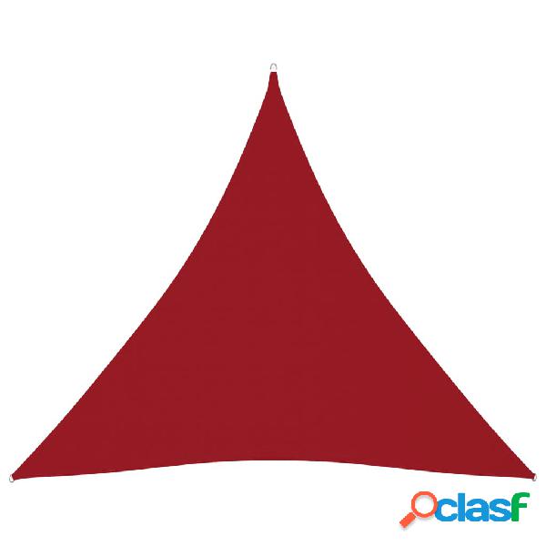 vidaXL Parasole a Vela Oxford Triangolare 4x4x4 m Rosso