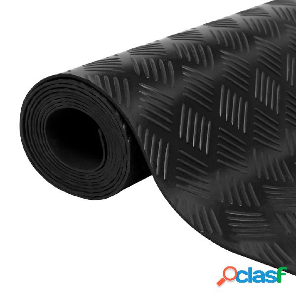 vidaXL Tappetino Antiscivolo in Gomma 1,5x4 m 3 mm a Scacchi