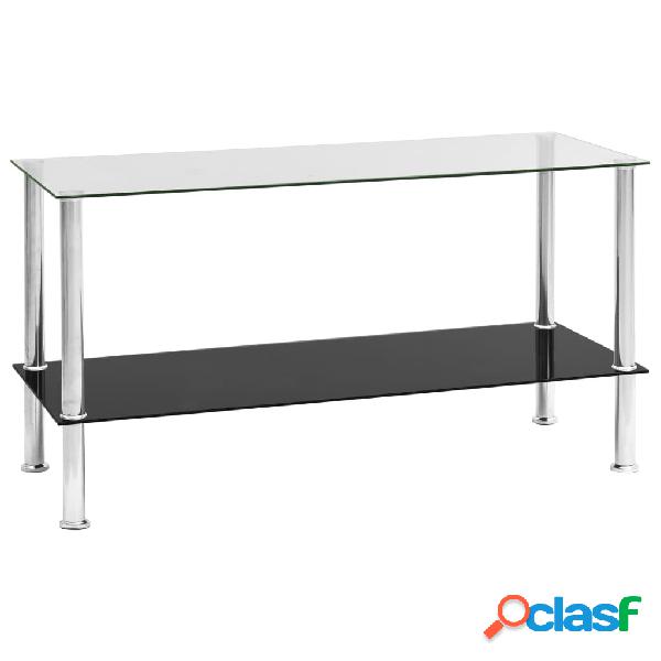 vidaXL Tavolino da Caffè Trasparente 110x43x60 cm in Vetro