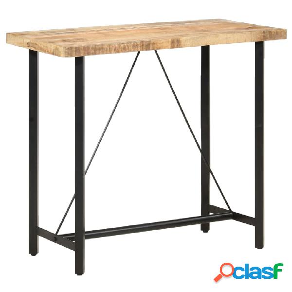 vidaXL Tavolo da Bar 120x58x107 cm in Legno Ruvido di Mango