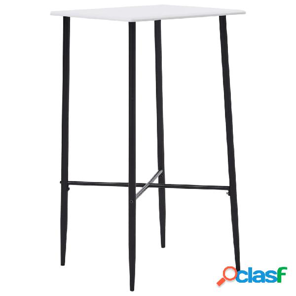 vidaXL Tavolo da Bar Bianco 60x60x111 cm in MDF